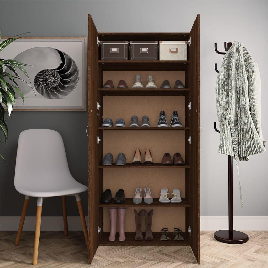 VidaXL Armoire à chaussures bois d'ingénierie  