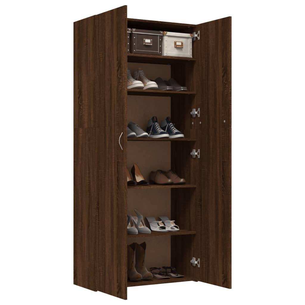 VidaXL Armoire à chaussures bois d'ingénierie  