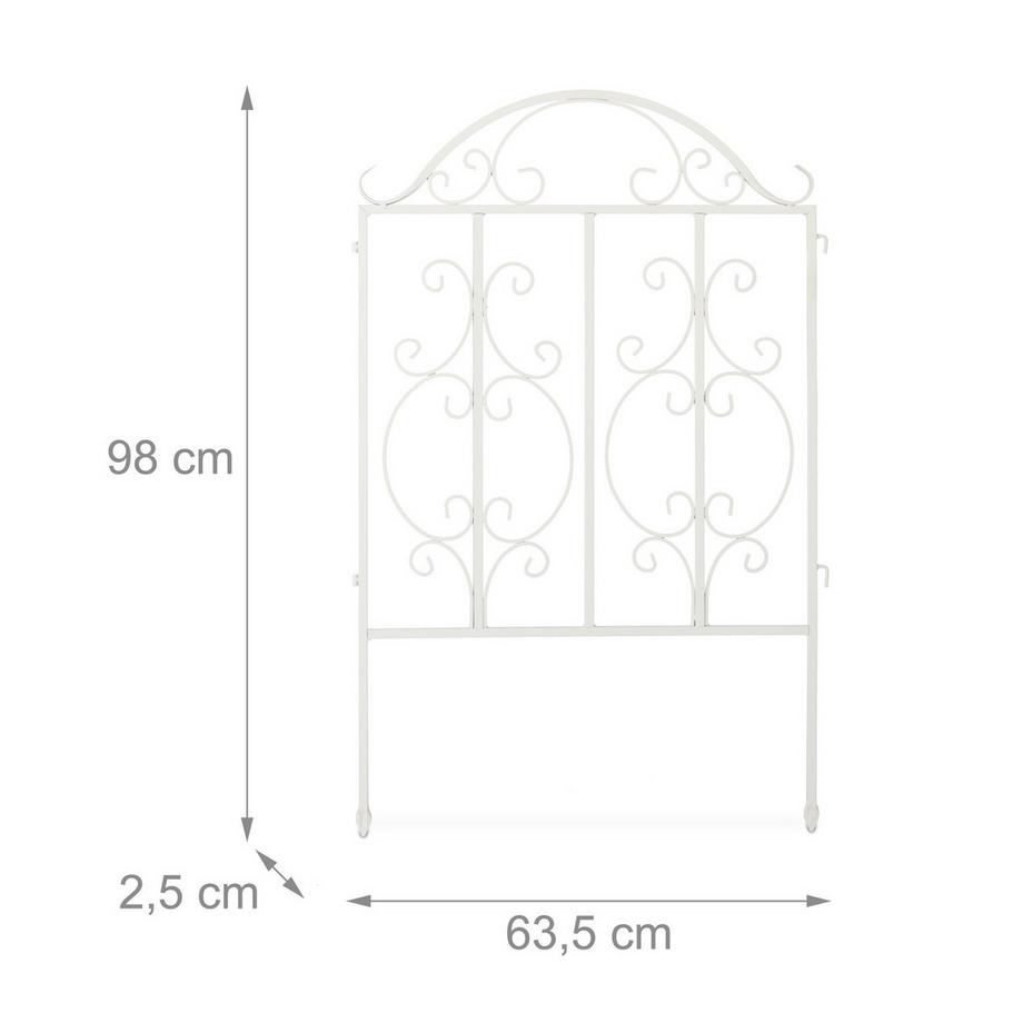Northix  Gartenzaun mit 3 Paneelen 