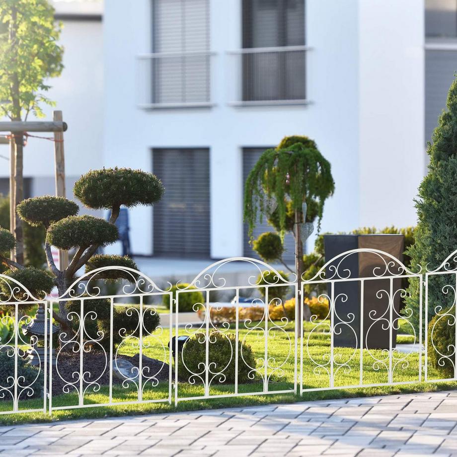 Northix  Gartenzaun mit 3 Paneelen 