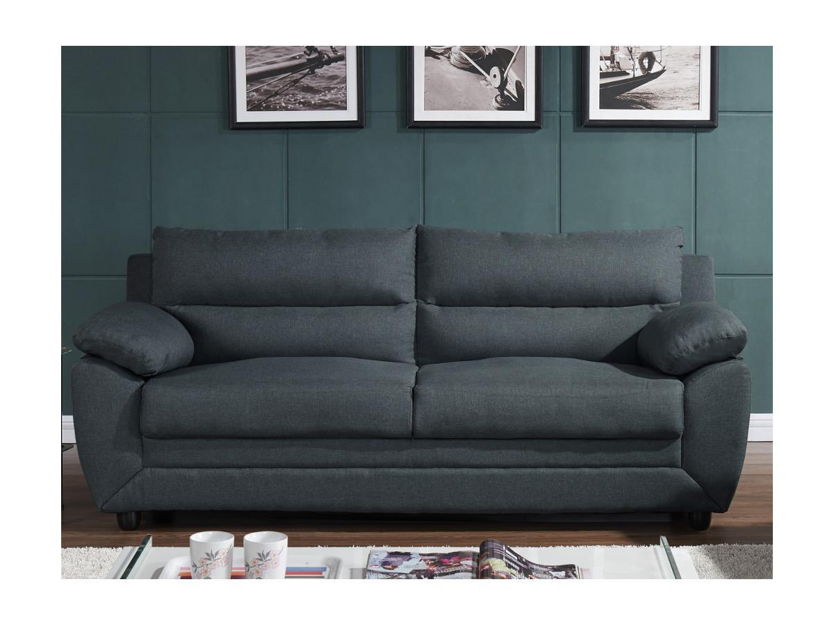 Vente-unique Sofa 3Sitzer Stoff MANOA  