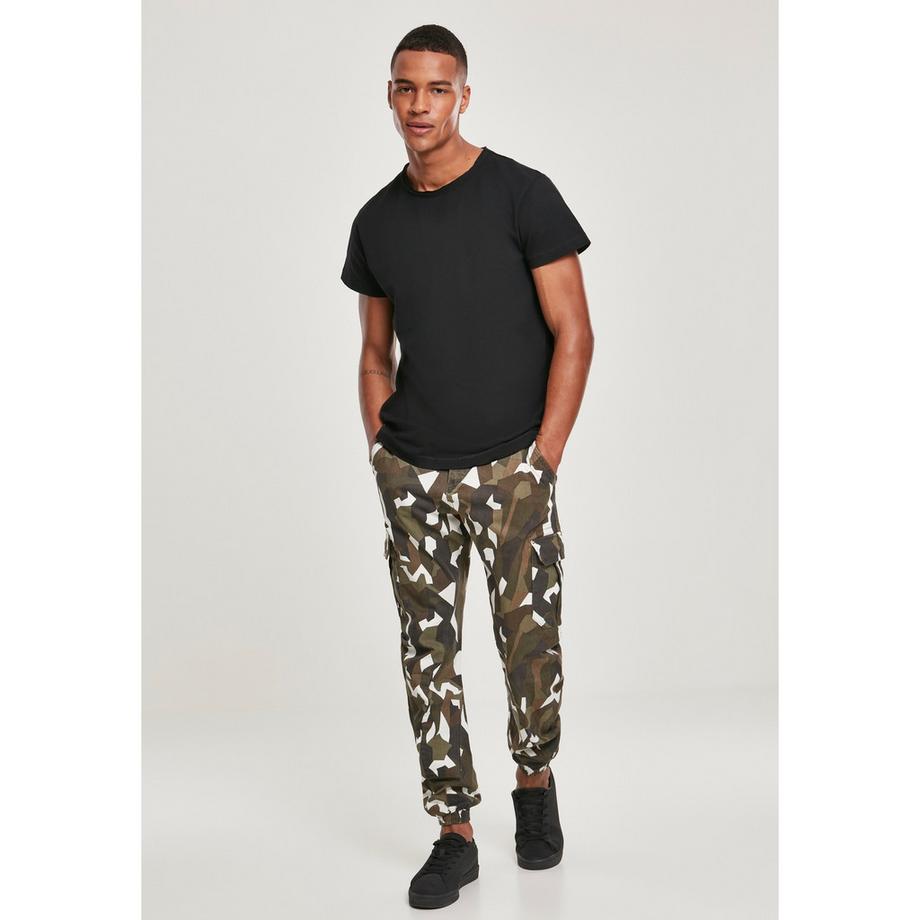 URBAN CLASSICS Pantaloni Cargo Geometrici Stretch Twill  