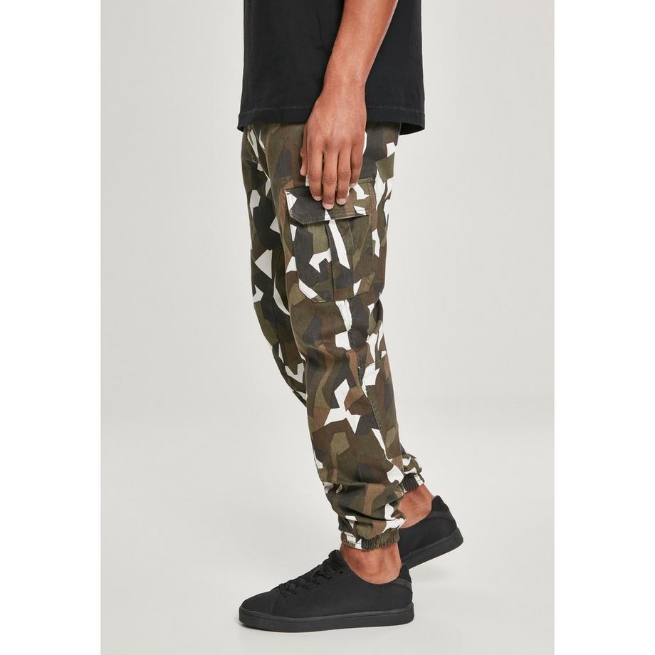 URBAN CLASSICS Pantaloni Cargo Geometrici Stretch Twill  