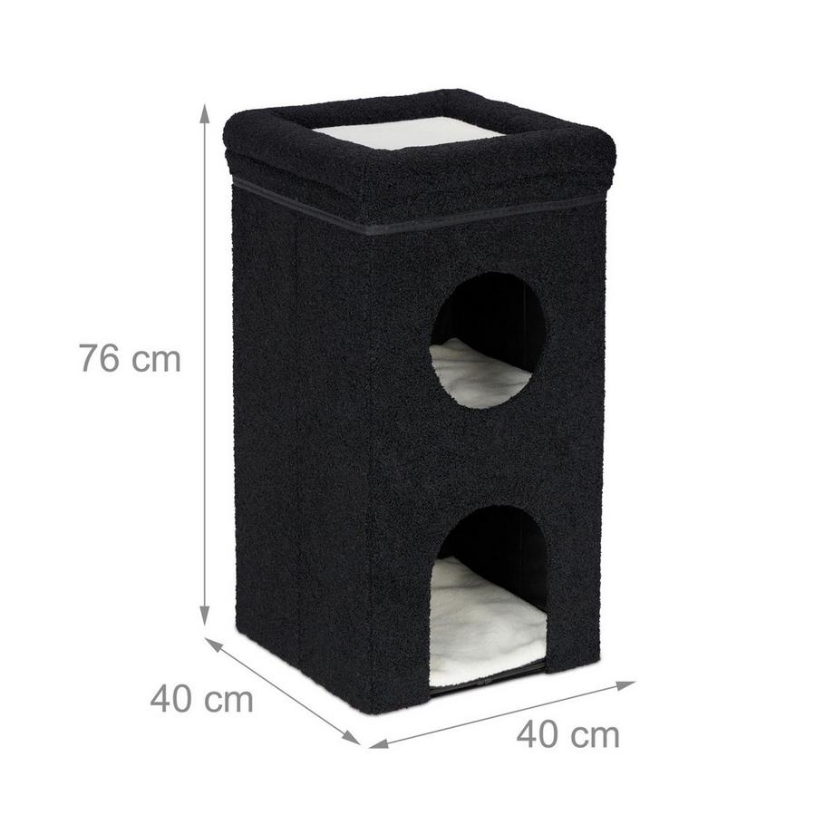 B2X  Niche pliable pour chat noire 