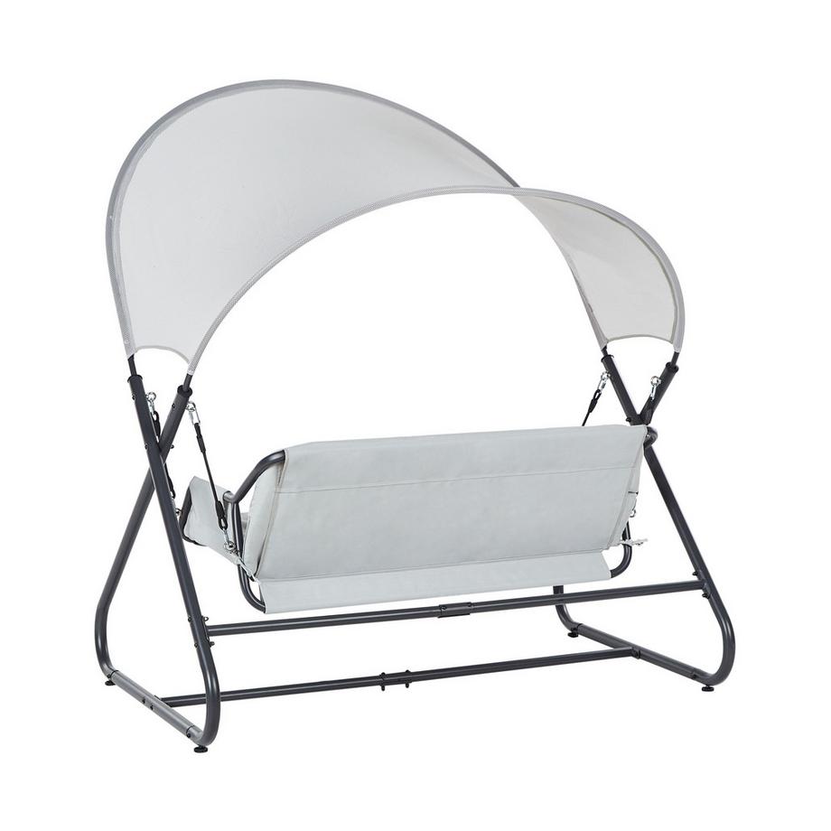 Beliani Balancelle de jardin en Acier Méditerranéen SOLAGNA  