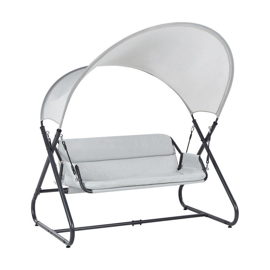 Beliani Balancelle de jardin en Acier Méditerranéen SOLAGNA  