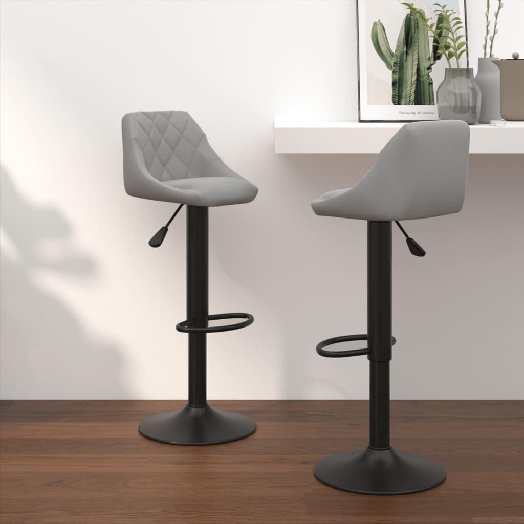 VidaXL Tabouret de bar velours  