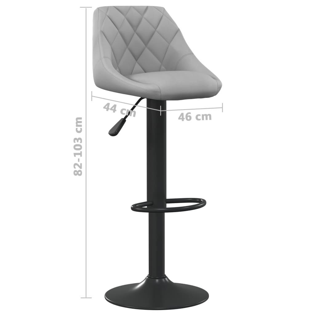 VidaXL Tabouret de bar velours  