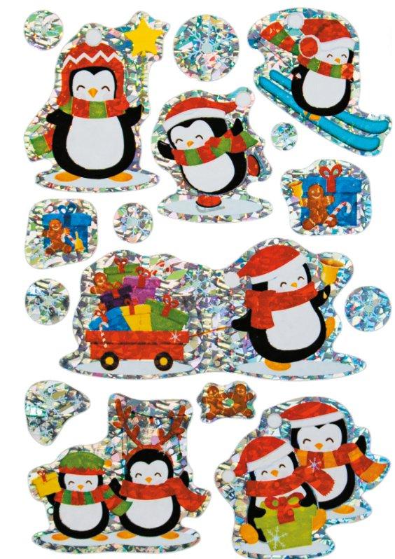 HERMA  HERMA Stickers hiver pingouins, film prismatique 