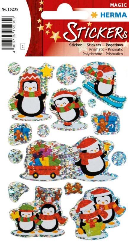 HERMA  HERMA Stickers hiver pingouins, film prismatique 