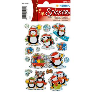 HERMA  HERMA Stickers hiver pingouins, film prismatique 