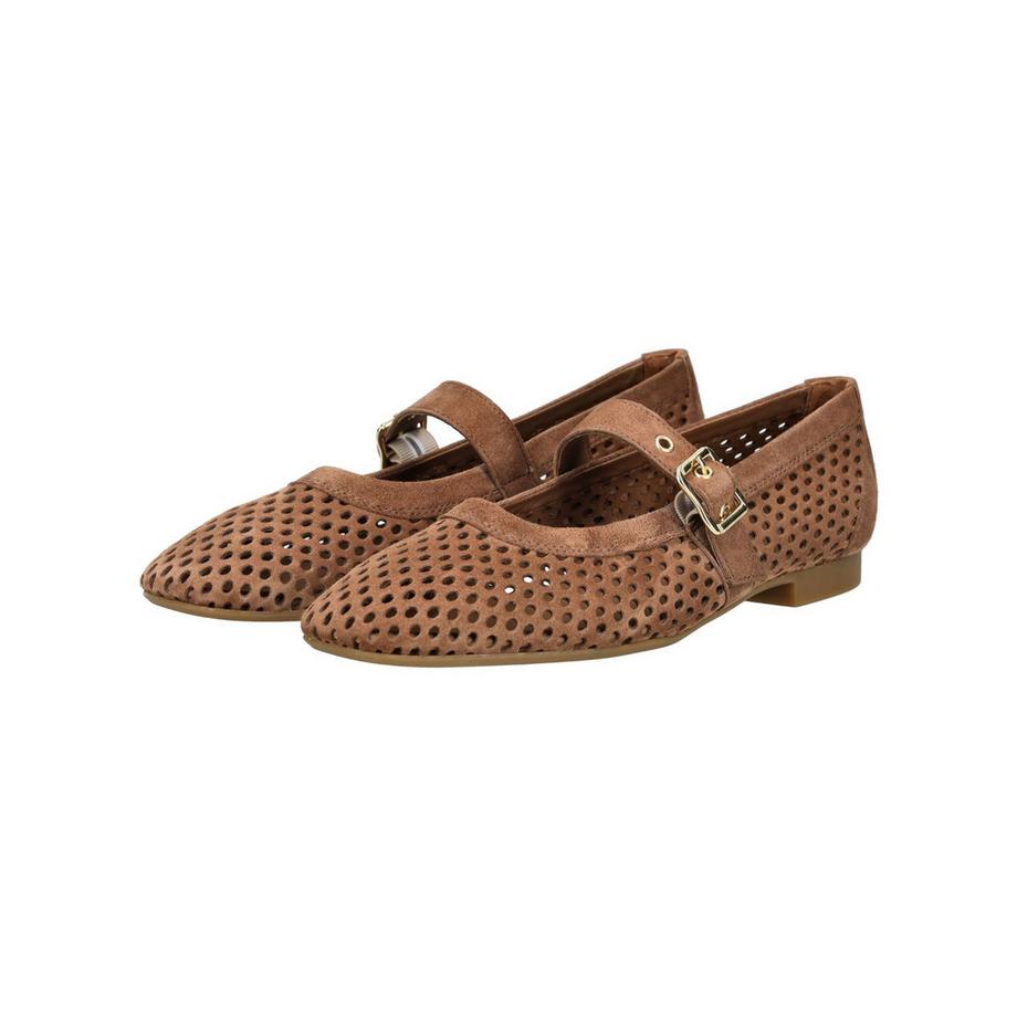 Paul Green Ballerines avec bride cheville et motif tressé  