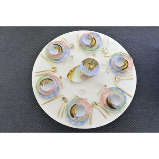 Aulica ASSIETTE PLATE TRICOLORE-PARADISE PAR BOITE DE - 6  