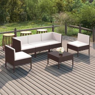 VidaXL Garten-sofagarnitur poly-rattan  