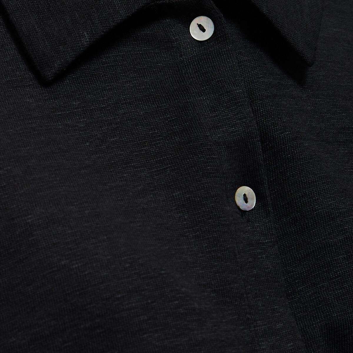 La Redoute Collections Kurzärmeliges Leinen Poloshirt  