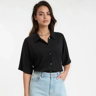 La Redoute Collections Kurzärmeliges Leinen Poloshirt  