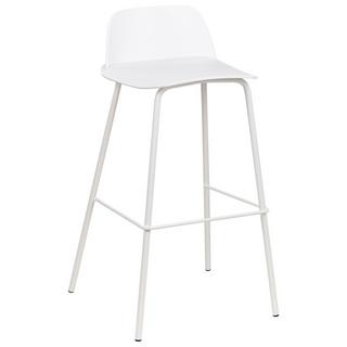 Beliani Lot de 4 chaises de bar en Matière synthétique Moderne MORA  