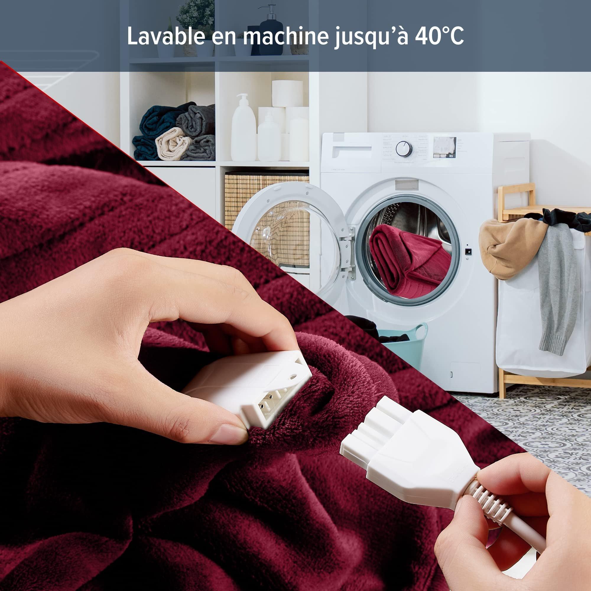 Arebos Coperta riscaldante elettrica Coperta riscaldante lavabile  