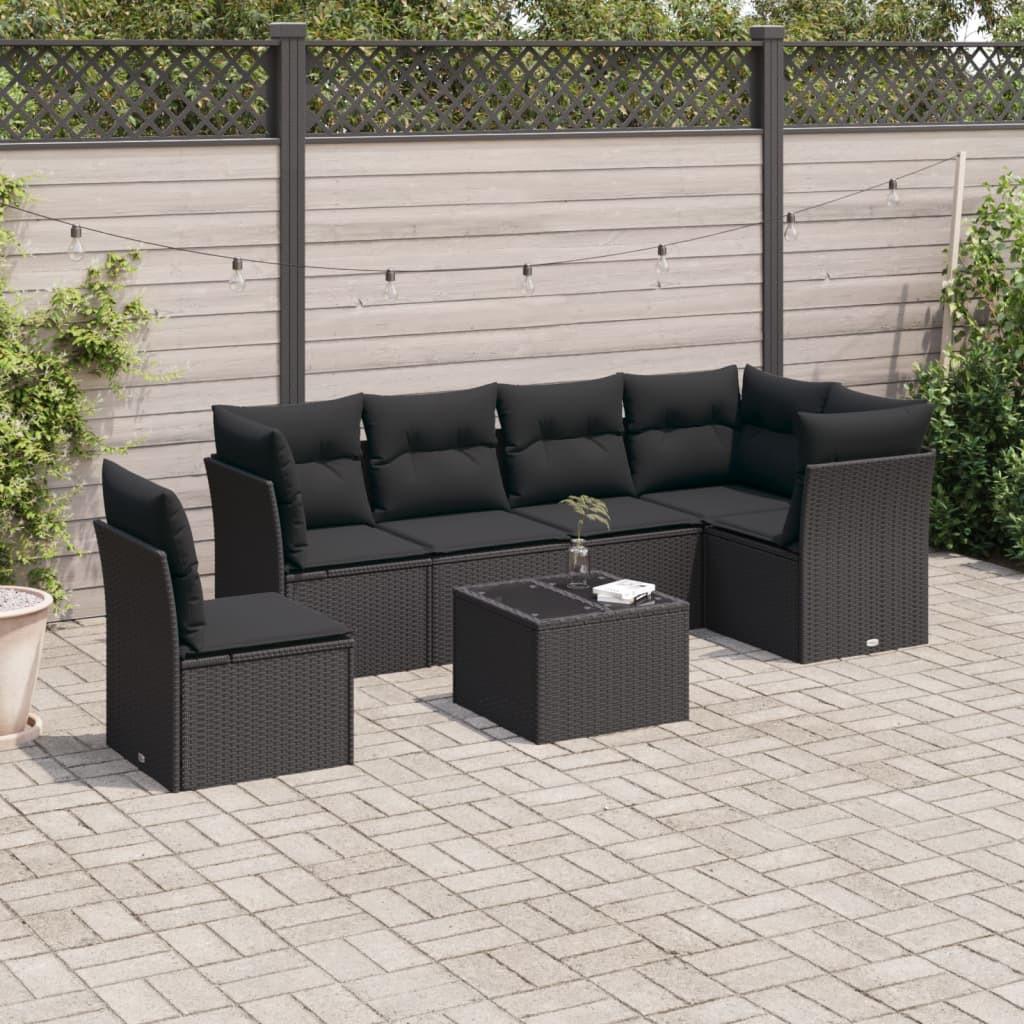 VidaXL set divano da giardino Polirattan  