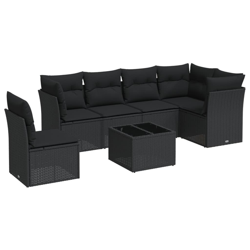 VidaXL set divano da giardino Polirattan  