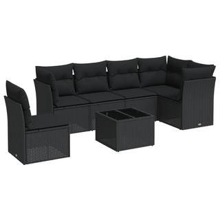 VidaXL set divano da giardino Polirattan  