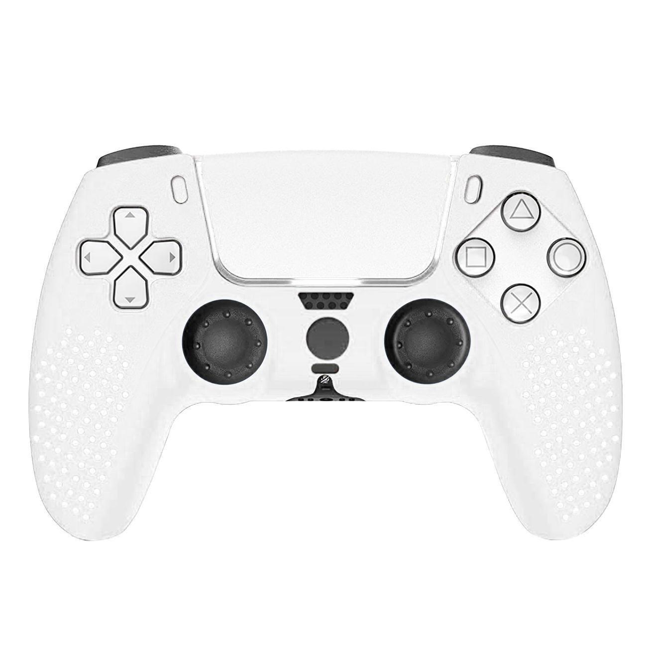 eStore  Grip Silicone - Sony PS5 DualSense - Blanc 