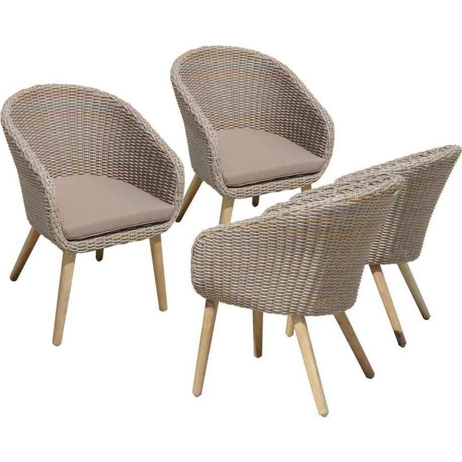 Gartenstuhl Visalia (4-er Set)