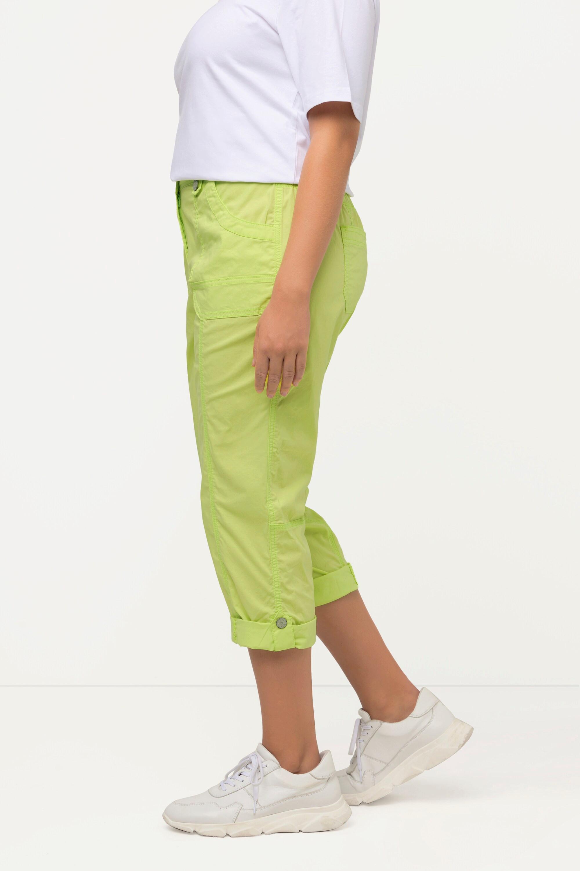 Ulla Popken  Pantalon cargo 7/8 avec attaches, taille confortable 