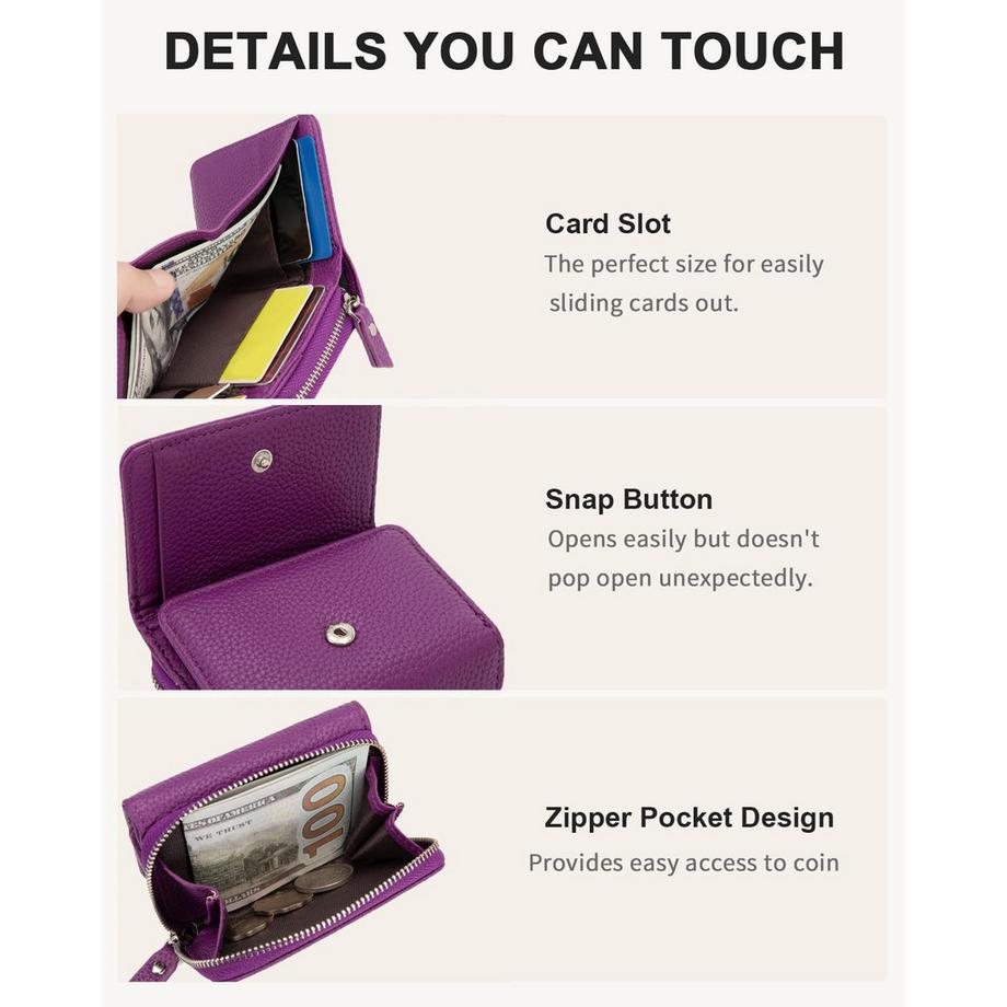 Only-bags.store Kleine Brieftasche aus Leder  