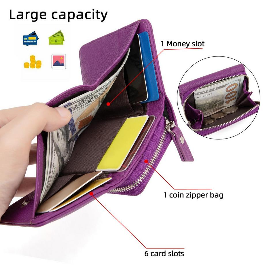 Only-bags.store Kleine Brieftasche aus Leder  