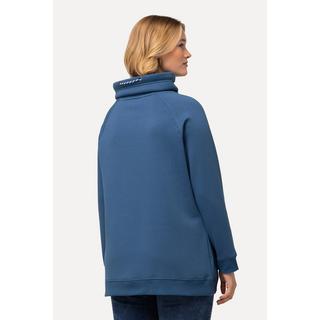 Ulla Popken Sweat-shirt Col Montant Large Poches Manches Longues Raglan  