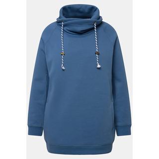 Ulla Popken Sweat-shirt Col Montant Large Poches Manches Longues Raglan  