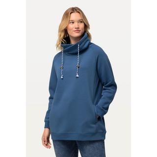 Ulla Popken Sweat-shirt Col Montant Large Poches Manches Longues Raglan  