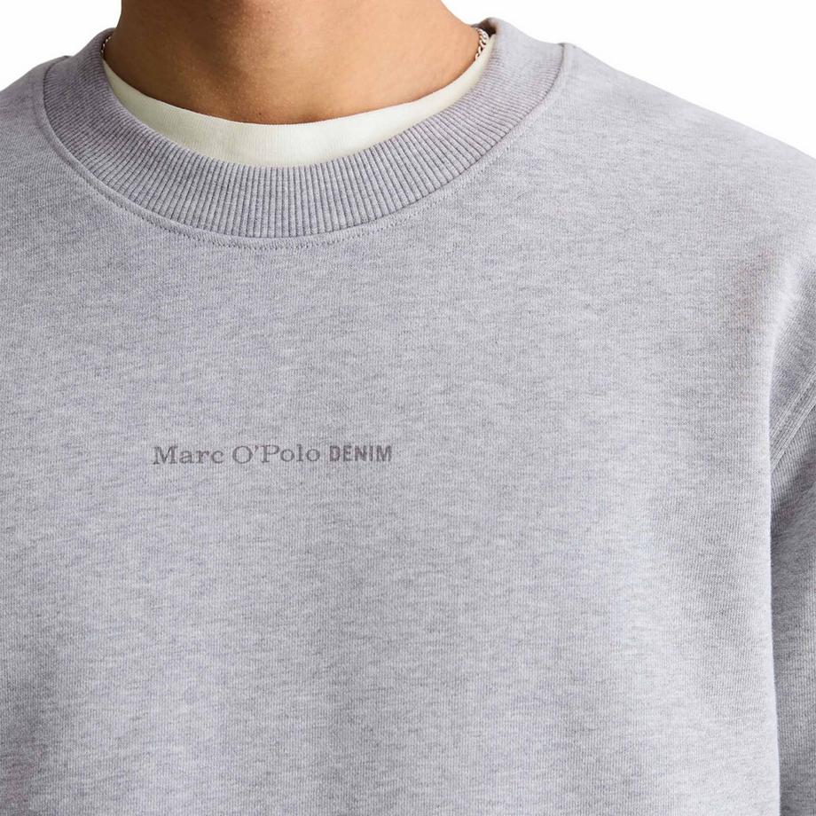 Marc O'Polo Denim Sweat-shirt  Pack de 1 Confortable à porter-Crew Neck, Print, Melange, Reg Fit  