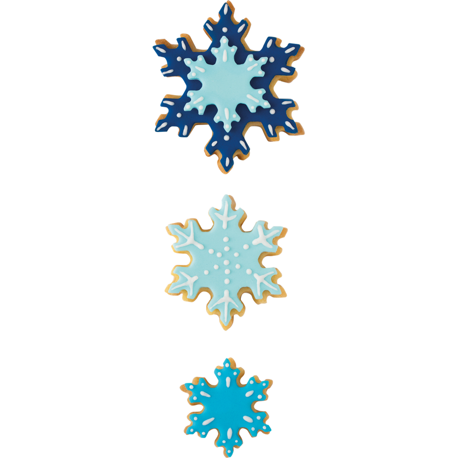 Decora Stella della neve Cookie Cutter 3 pezzi  