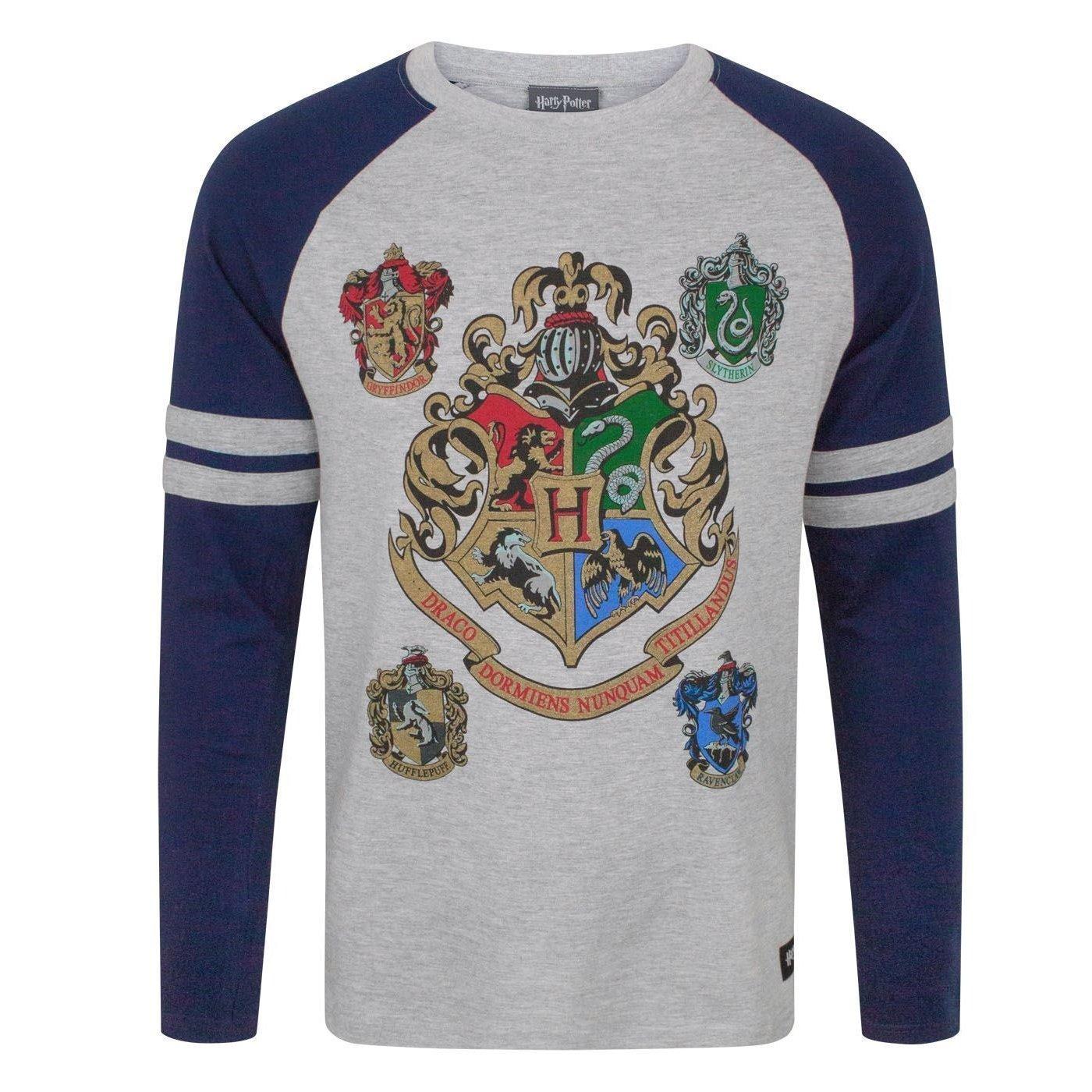 Image of Hogwarts Raglanoberteil Herren Multicolor XXL