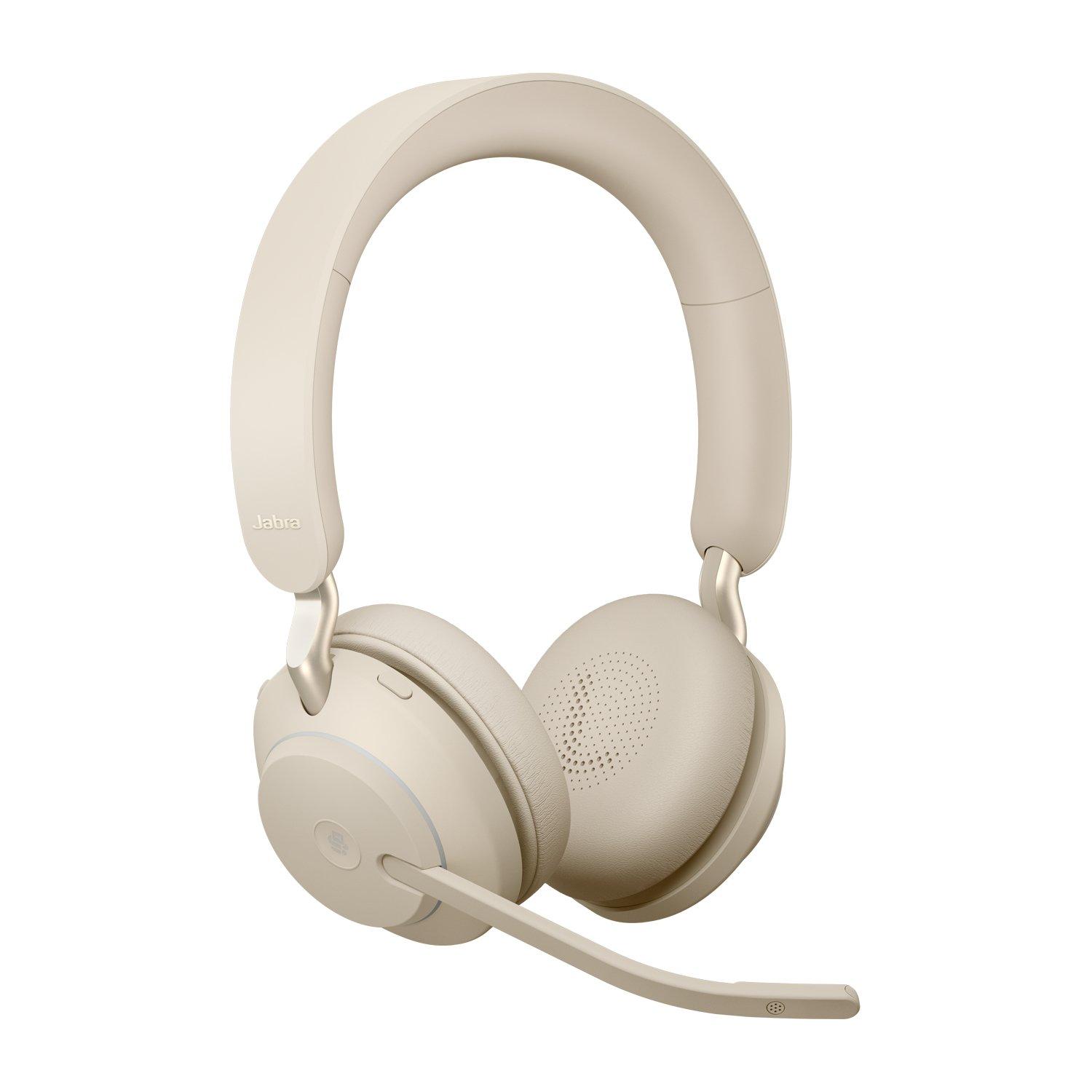 Jabra  Jabra Evolve2 65, MS Stereo Casque Sans fil Arceau Bureau/Centre d'appels USB Type-A Bluetooth Beige 