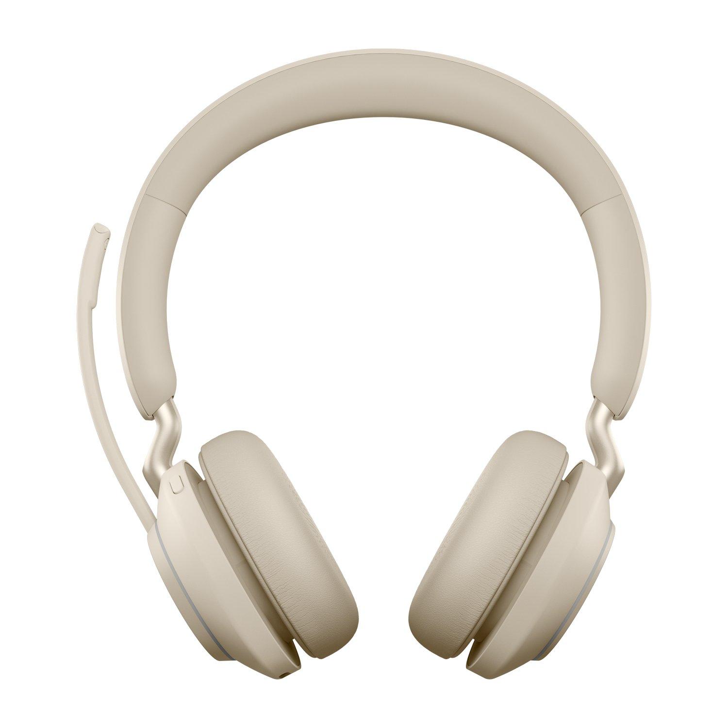 Jabra  Jabra Evolve2 65, MS Stereo Casque Sans fil Arceau Bureau/Centre d'appels USB Type-A Bluetooth Beige 