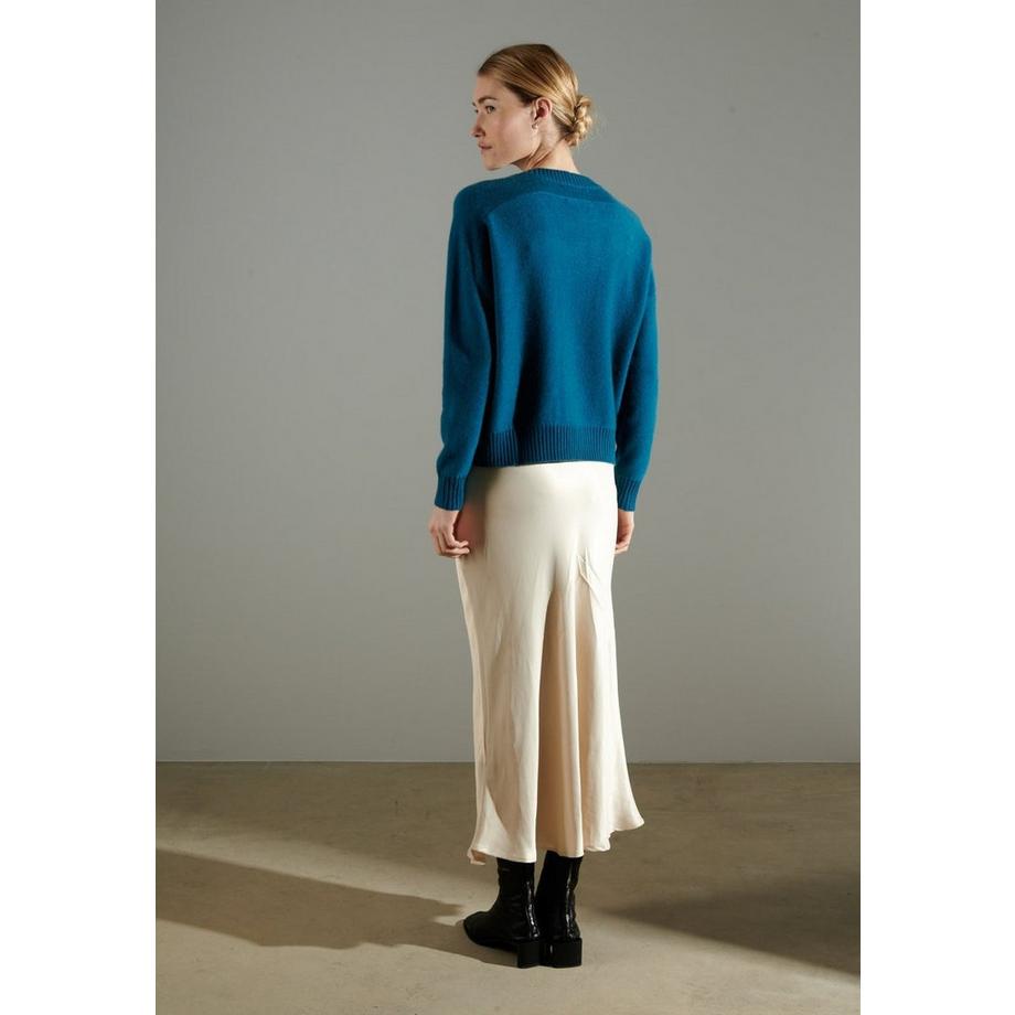 Studio Cashmere8 NAMI 21 Cigale Pull Col Rond Brodé  