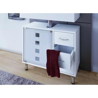 VCM Badmöbel Badunterschrank Darola | schmaler Waschbeckenunterschrank mit Schubladen | modernes Badezimmermöbel |  