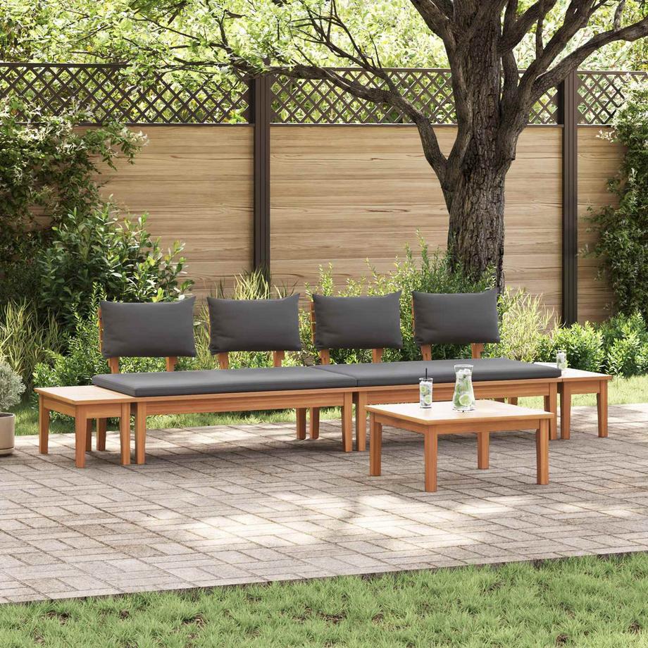 VidaXL Divano da giardino Legno massello di teak  