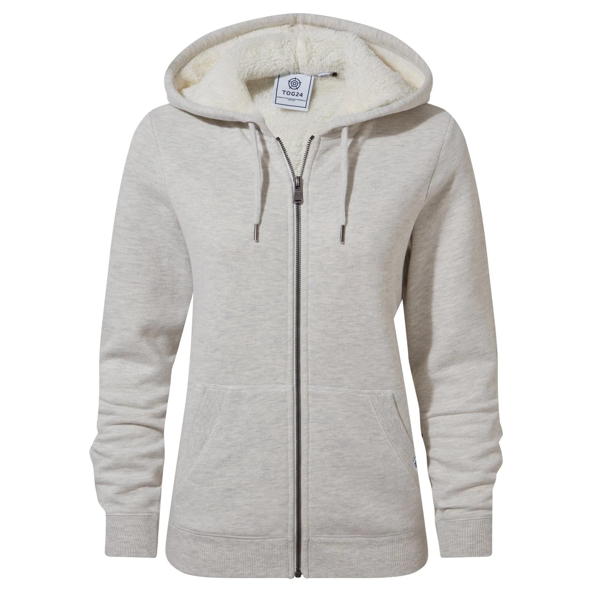 Image of Finch Hoodie Mit Durchgehendem Reißverschluss Mit Vlies Gefüttert Damen Weiss Bunt 46
