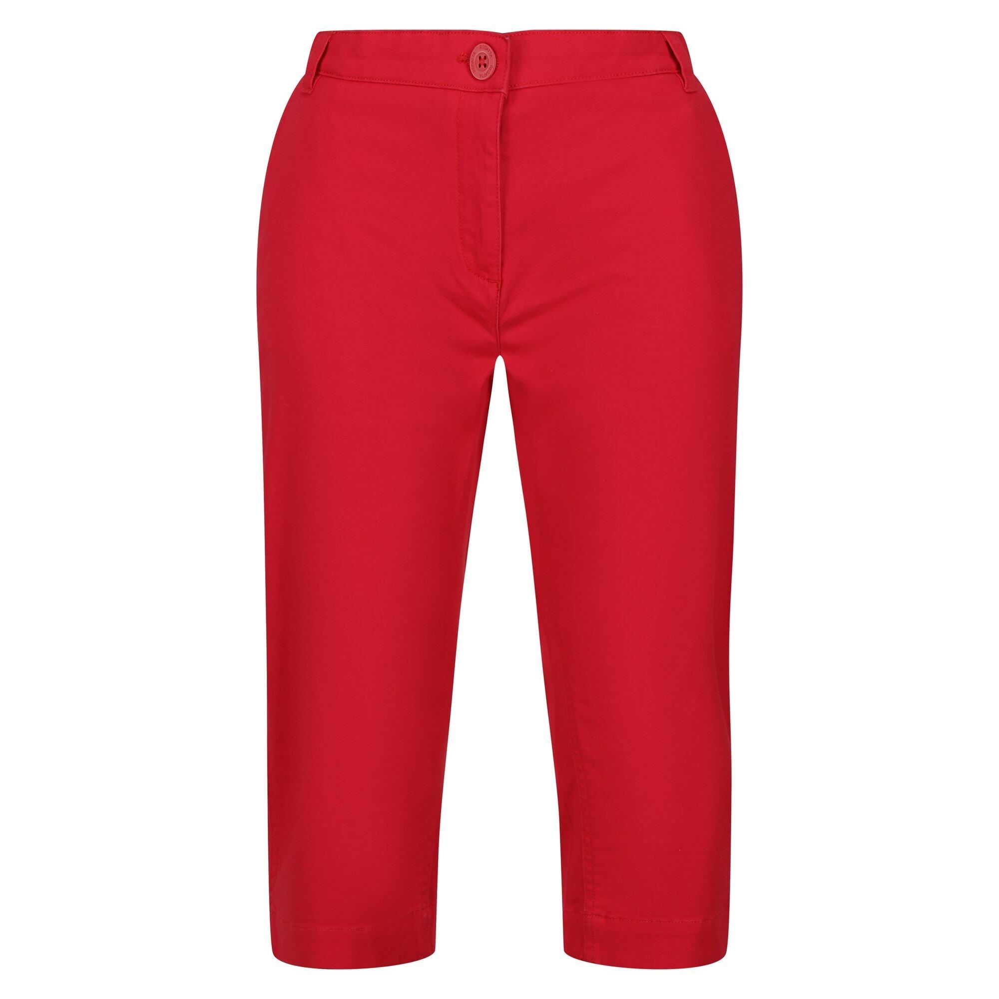 Image of Bayla Caprihose Damen Rot Bunt 42