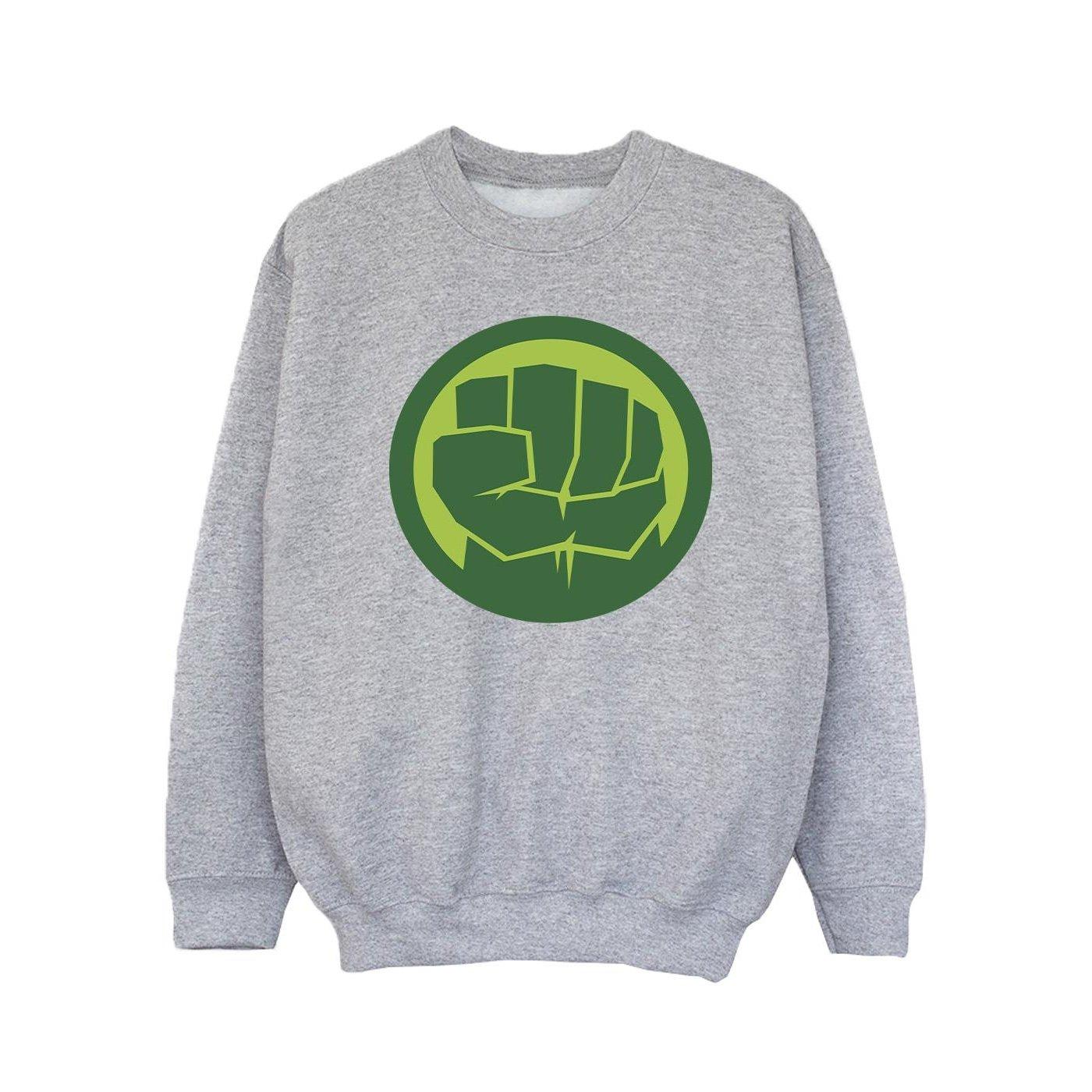 Image of Hulk Chest Logo Sweatshirt Unisex Grau 104