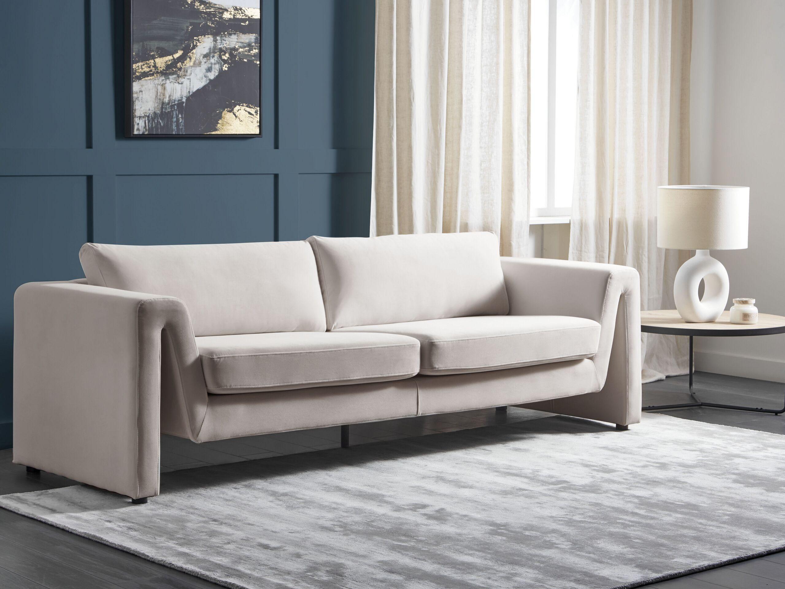 Beliani 3 Sitzer Sofa aus Samtstoff Modern MAUNU  