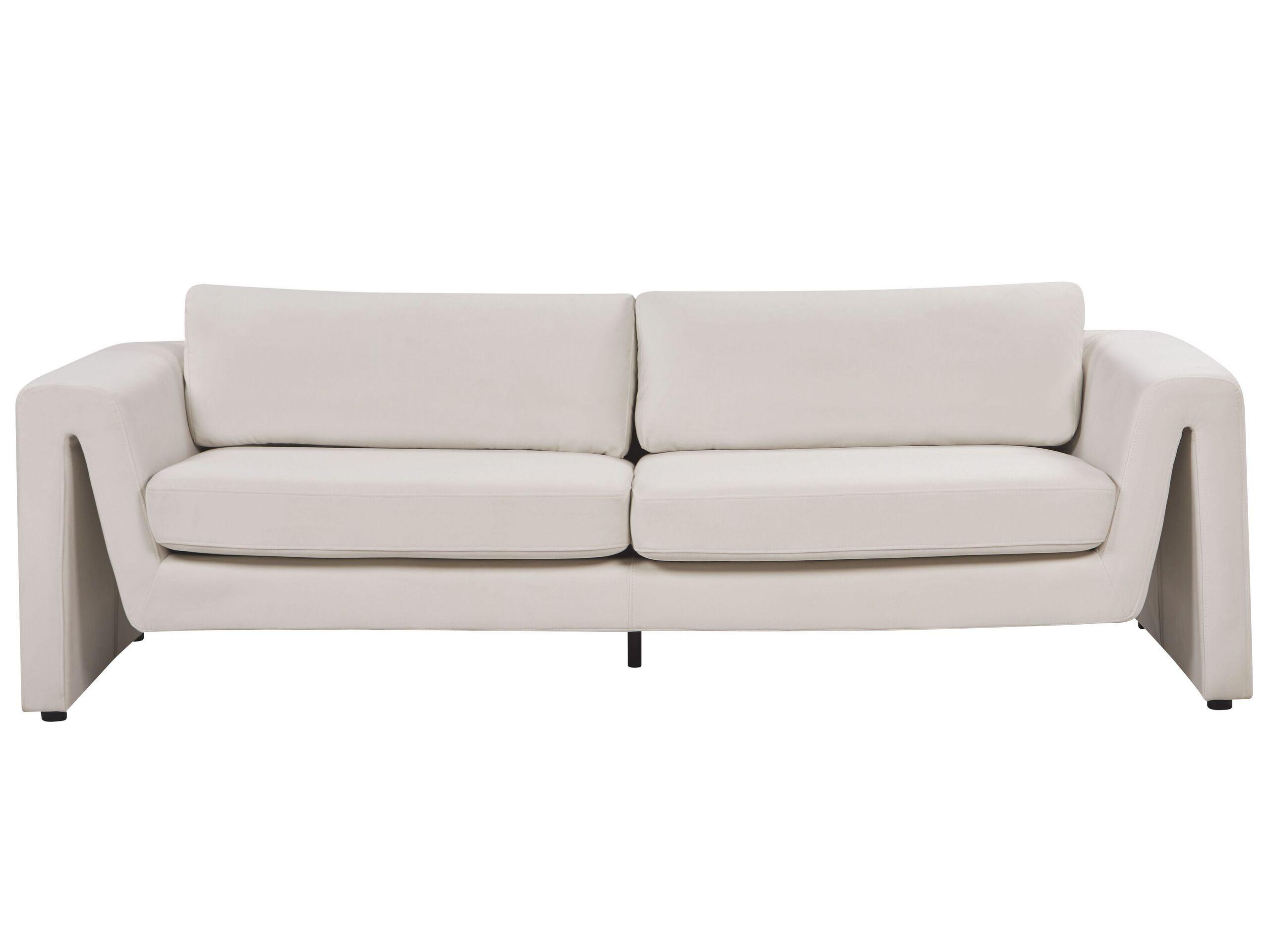 Beliani 3 Sitzer Sofa aus Samtstoff Modern MAUNU  