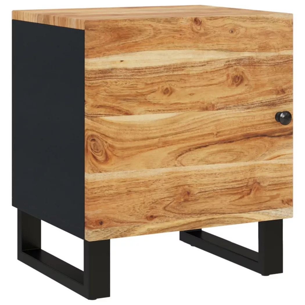 Table de chevet 40x33x46 cm Bois d acacia massif