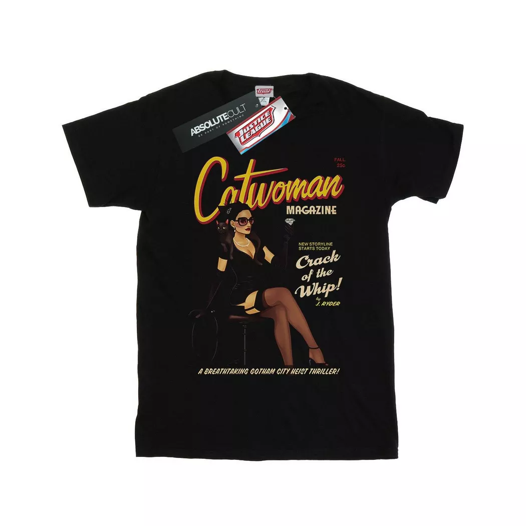 DC COMICS - TShirt, per donna, Nero, Größe L