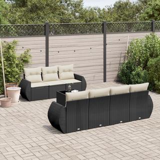 VidaXL set divano da giardino Polirattan  