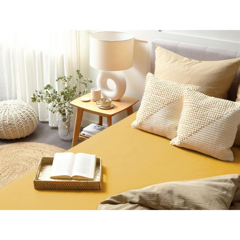 Beliani JANBU Drap Housse en Coton  